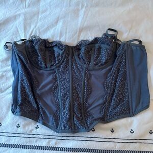 Urban Outfitters blue lace corset size XL